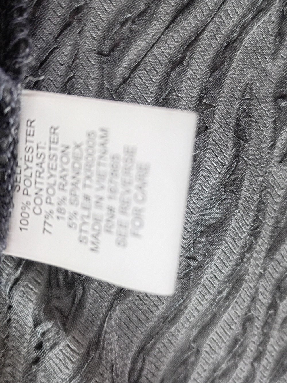 NY Collection Gray Textured Open Cardigan - Picture 7 of 7